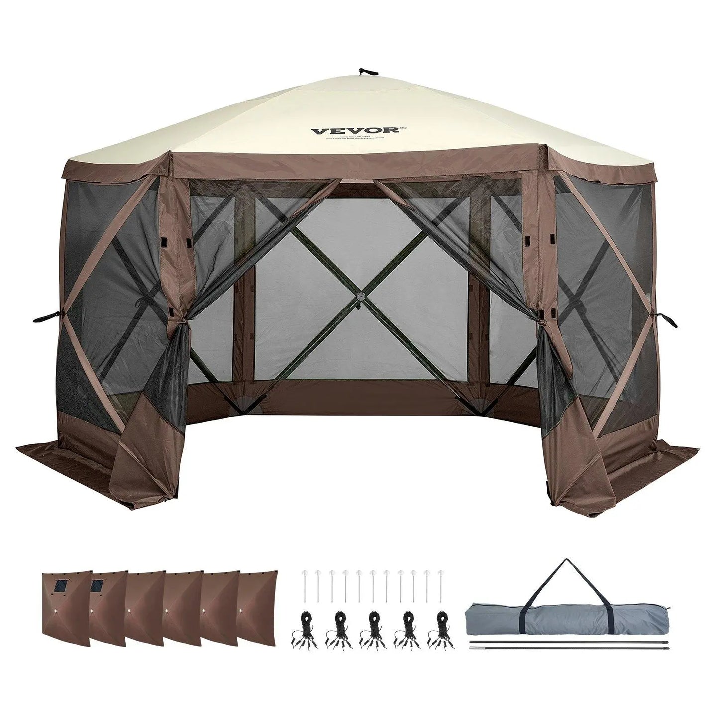 Romio Camping Gazebo Screen Tent